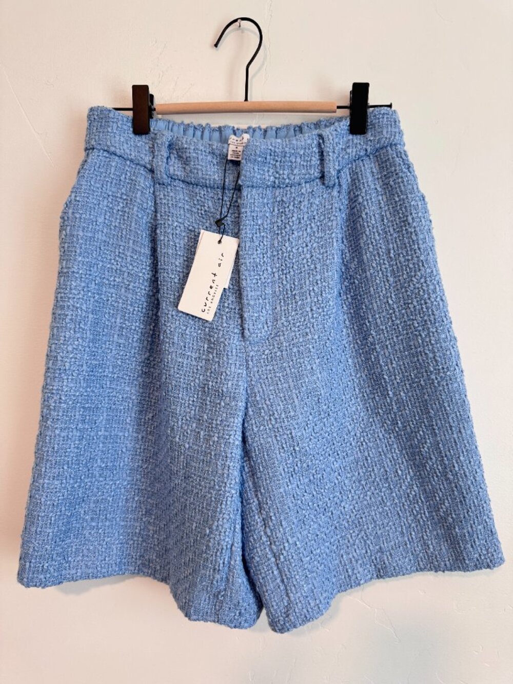 NWT Current Air Blue Textured Shorts Size S
